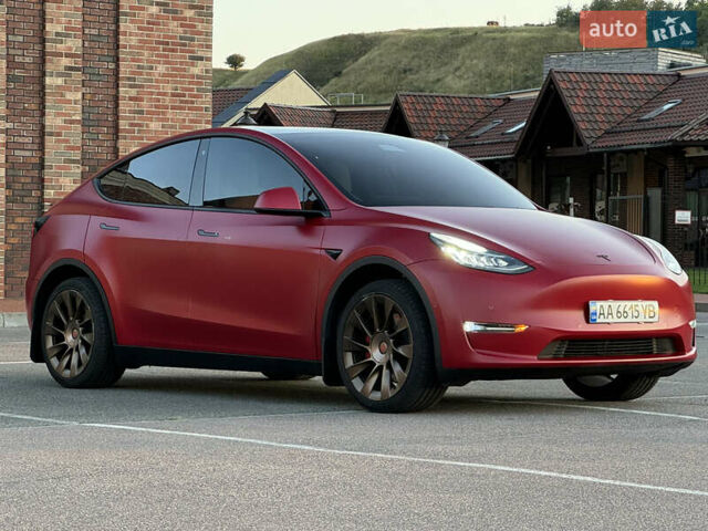 Червоний Тесла Model Y, об'ємом двигуна 0 л та пробігом 54 тис. км за 27500 $, фото 2 на Automoto.ua