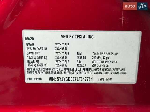 Червоний Тесла Model Y, об'ємом двигуна 0 л та пробігом 230 тис. км за 16200 $, фото 24 на Automoto.ua