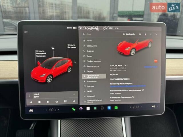 Красный Тесла Model Y, объемом двигателя 0 л и пробегом 69 тыс. км за 22900 $, фото 28 на Automoto.ua