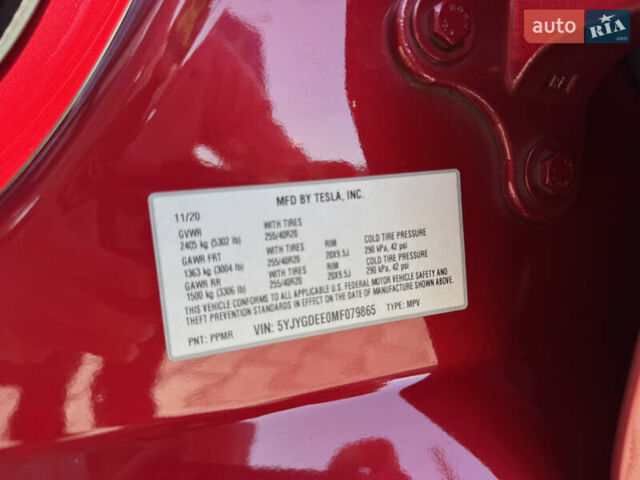 Червоний Тесла Model Y, об'ємом двигуна 0 л та пробігом 160 тис. км за 23500 $, фото 21 на Automoto.ua