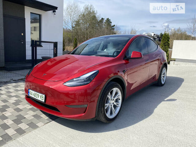 Червоний Тесла Model Y, об'ємом двигуна 0 л та пробігом 40 тис. км за 29500 $, фото 1 на Automoto.ua