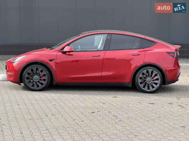 Тесла Model Y 2021 в Киеве на Automoto.ua Красный Тесла Model Y, объемом двигателя 0 л и пробегом 83 тыс. км за 24900 $, фото 5 на Automoto.ua
