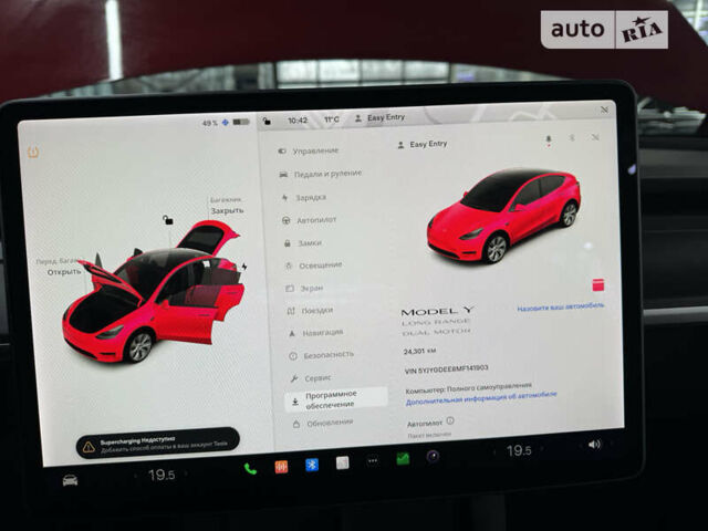 Красный Тесла Model Y, объемом двигателя 0 л и пробегом 25 тыс. км за 36900 $, фото 16 на Automoto.ua