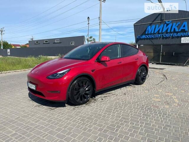 Красный Тесла Model Y, объемом двигателя 0 л и пробегом 157 тыс. км за 35900 $, фото 2 на Automoto.ua