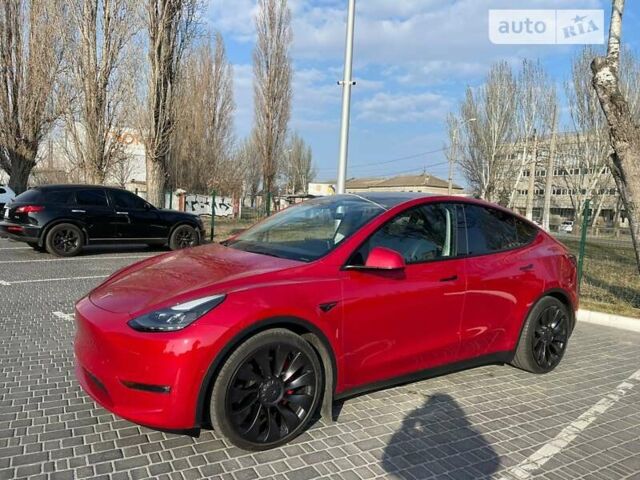 Красный Тесла Model Y, объемом двигателя 0 л и пробегом 157 тыс. км за 35900 $, фото 10 на Automoto.ua