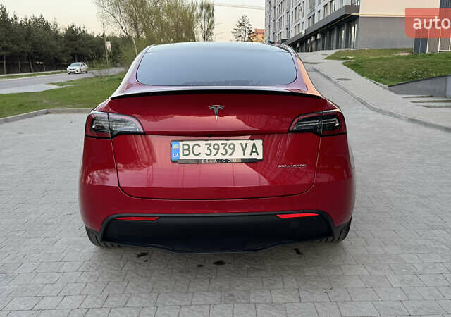 Тесла Model Y 2021 в Львове на Automoto.ua Красный Тесла Model Y, объемом двигателя 0 л и пробегом 55 тыс. км за 27000 $, фото 4 на Automoto.ua