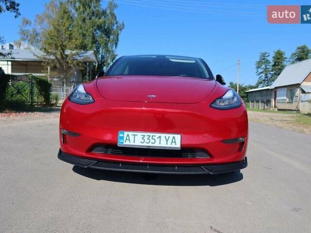 Красный Тесла Model Y, объемом двигателя 0 л и пробегом 85 тыс. км за 22200 $, фото 1 на Automoto.ua
