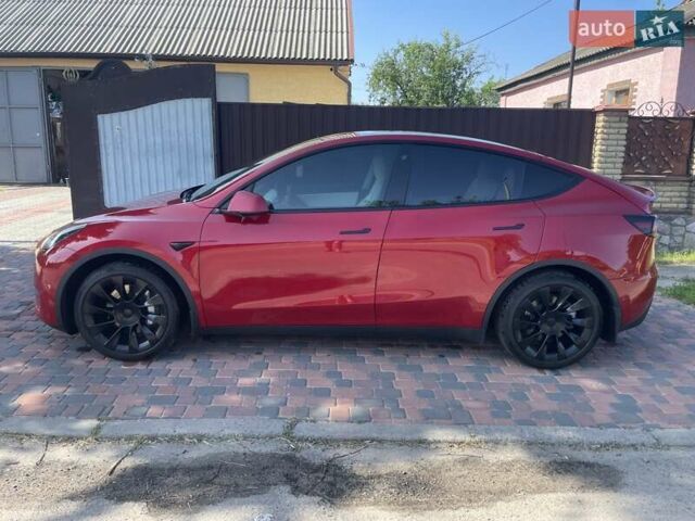 Красный Тесла Model Y, объемом двигателя 0 л и пробегом 81 тыс. км за 27500 $, фото 3 на Automoto.ua