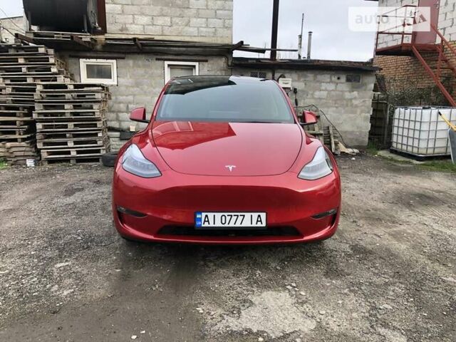 Красный Тесла Model Y, объемом двигателя 0 л и пробегом 35 тыс. км за 35000 $, фото 15 на Automoto.ua