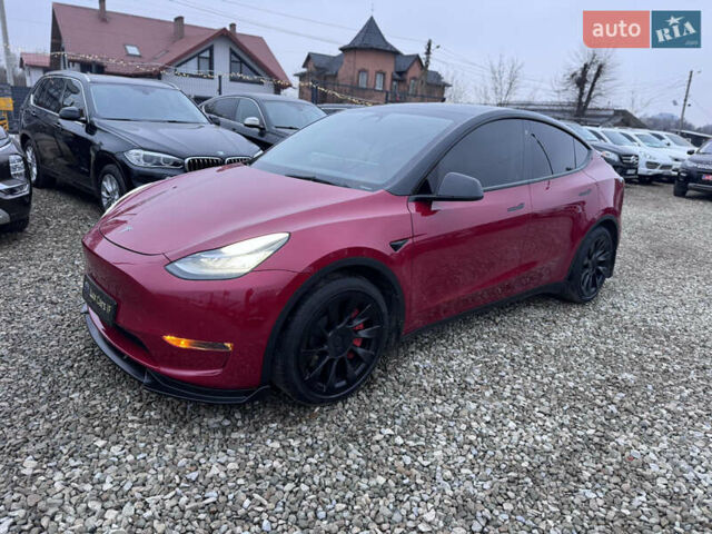 Красный Тесла Model Y, объемом двигателя 0 л и пробегом 85 тыс. км за 23500 $, фото 3 на Automoto.ua