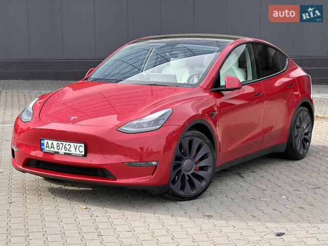 Тесла Model Y 2021 в Киеве на Automoto.ua Красный Тесла Model Y, объемом двигателя 0 л и пробегом 83 тыс. км за 24900 $, фото 4 на Automoto.ua