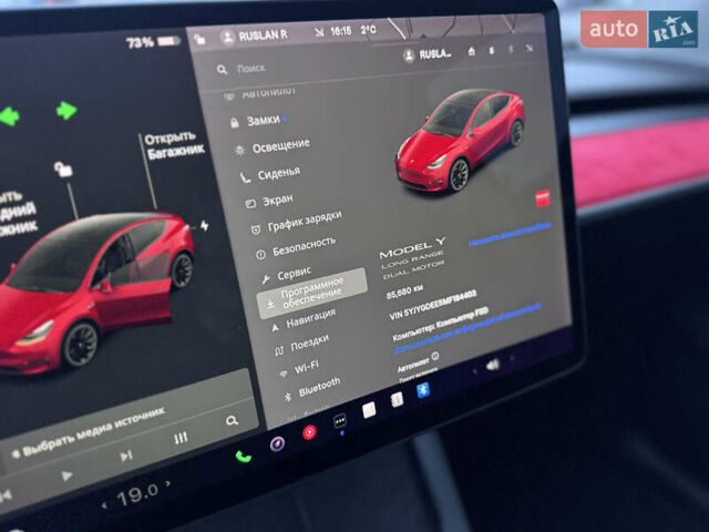 Красный Тесла Model Y, объемом двигателя 0 л и пробегом 85 тыс. км за 23500 $, фото 24 на Automoto.ua