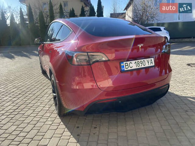 Червоний Тесла Model Y, об'ємом двигуна 0 л та пробігом 29 тис. км за 25750 $, фото 10 на Automoto.ua