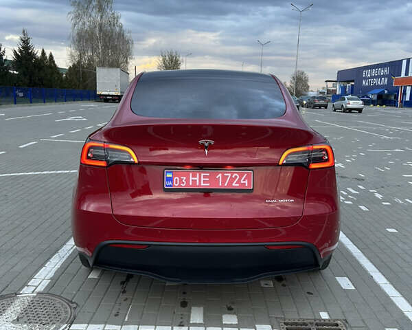 Красный Тесла Model Y, объемом двигателя 0 л и пробегом 82 тыс. км за 23900 $, фото 7 на Automoto.ua