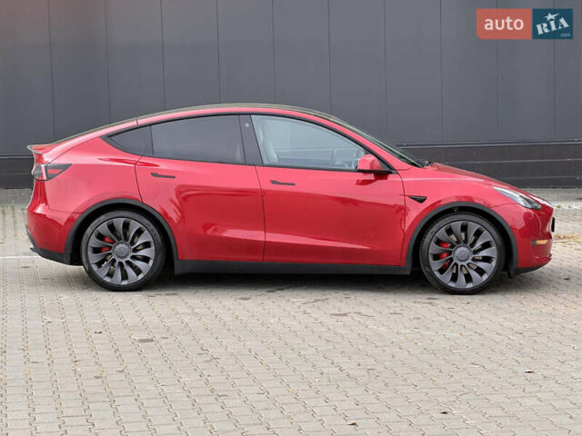 Тесла Model Y 2021 в Киеве на Automoto.ua Красный Тесла Model Y, объемом двигателя 0 л и пробегом 83 тыс. км за 24900 $, фото 12 на Automoto.ua