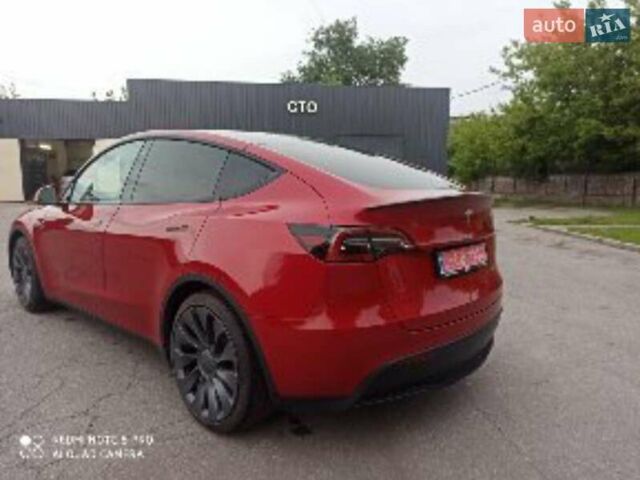 Красный Тесла Model Y, объемом двигателя 0 л и пробегом 74 тыс. км за 23600 $, фото 2 на Automoto.ua