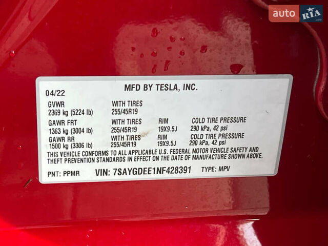 Тесла Model Y 2022 у Луцьку на Automoto.ua Червоний Тесла Model Y, об'ємом двигуна 0 л та пробігом 104 тис. км за 23999 $, фото 24 на Automoto.ua