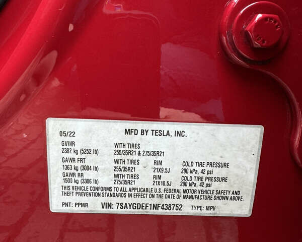 Червоний Тесла Model Y, об'ємом двигуна 0 л та пробігом 50 тис. км за 34999 $, фото 18 на Automoto.ua