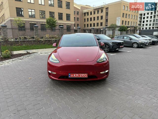 Красный Тесла Model Y, объемом двигателя 0 л и пробегом 41 тыс. км за 25400 $, фото 1 на Automoto.ua