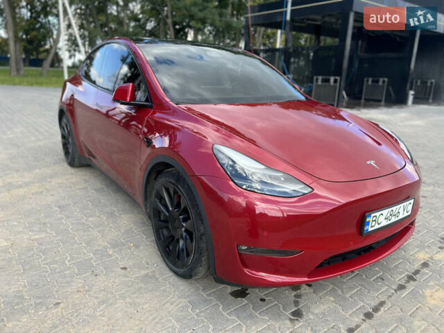 Красный Тесла Model Y, объемом двигателя 0 л и пробегом 47 тыс. км за 26000 $, фото 2 на Automoto.ua