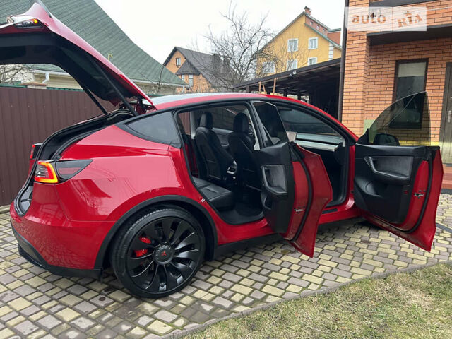 Красный Тесла Model Y, объемом двигателя 0 л и пробегом 17 тыс. км за 41500 $, фото 19 на Automoto.ua