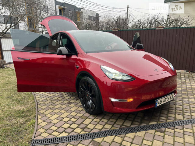 Красный Тесла Model Y, объемом двигателя 0 л и пробегом 17 тыс. км за 41500 $, фото 13 на Automoto.ua