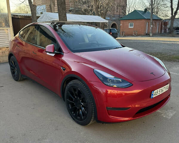 Червоний Тесла Model Y, об'ємом двигуна 0 л та пробігом 37 тис. км за 28500 $, фото 1 на Automoto.ua