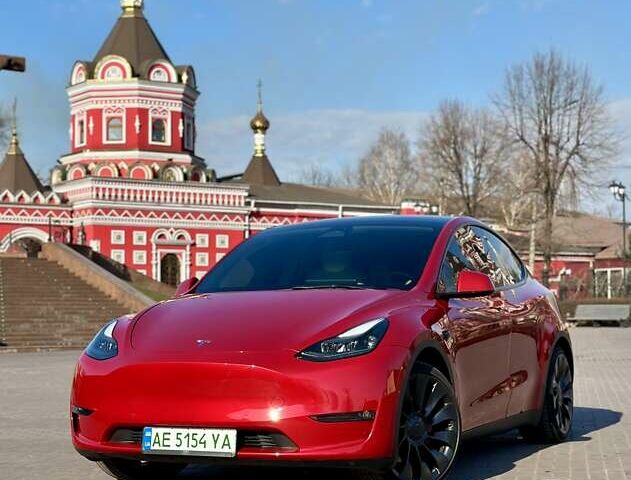 Красный Тесла Model Y, объемом двигателя 0 л и пробегом 9 тыс. км за 43000 $, фото 23 на Automoto.ua