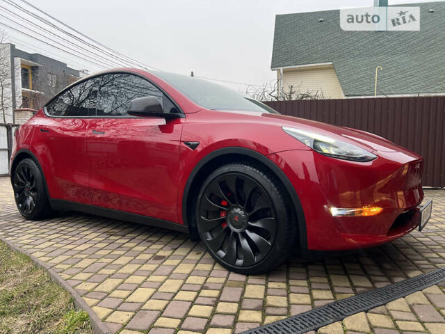 Красный Тесла Model Y, объемом двигателя 0 л и пробегом 17 тыс. км за 41500 $, фото 34 на Automoto.ua