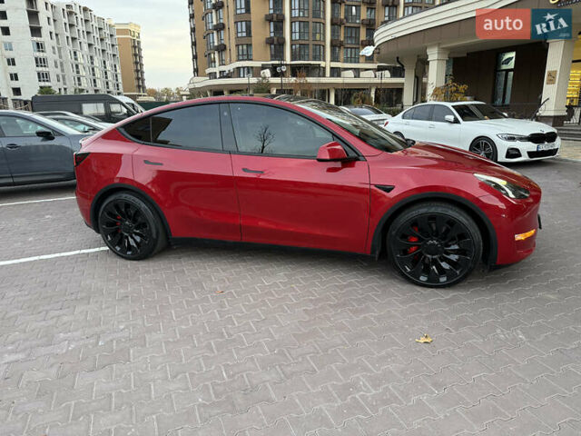 Красный Тесла Model Y, объемом двигателя 0 л и пробегом 41 тыс. км за 25400 $, фото 3 на Automoto.ua