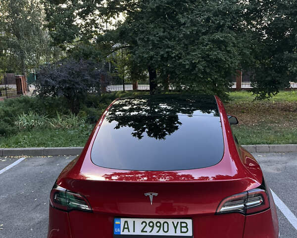 Тесла Model Y 2022 у Броварах на Automoto.ua Червоний Тесла Model Y, об'ємом двигуна 0 л та пробігом 65 тис. км за 32000 $, фото 1 на Automoto.ua