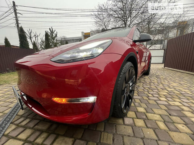 Красный Тесла Model Y, объемом двигателя 0 л и пробегом 17 тыс. км за 41500 $, фото 42 на Automoto.ua