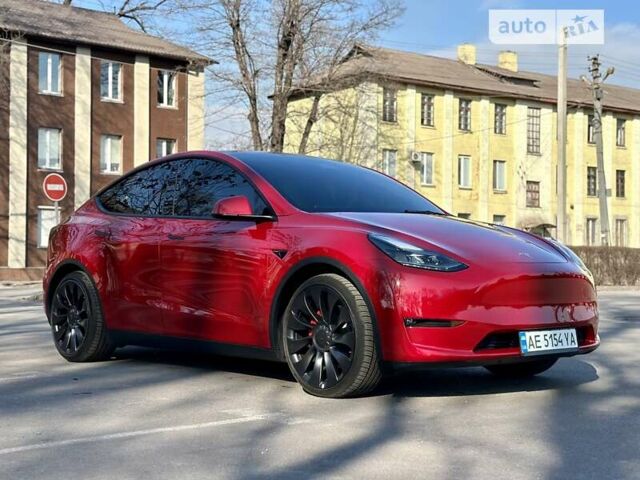 Красный Тесла Model Y, объемом двигателя 0 л и пробегом 9 тыс. км за 43000 $, фото 4 на Automoto.ua