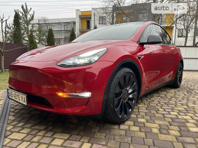 Красный Тесла Model Y, объемом двигателя 0 л и пробегом 17 тыс. км за 41500 $, фото 61 на Automoto.ua