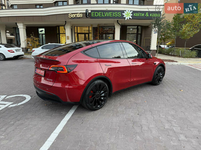 Красный Тесла Model Y, объемом двигателя 0 л и пробегом 41 тыс. км за 25400 $, фото 4 на Automoto.ua