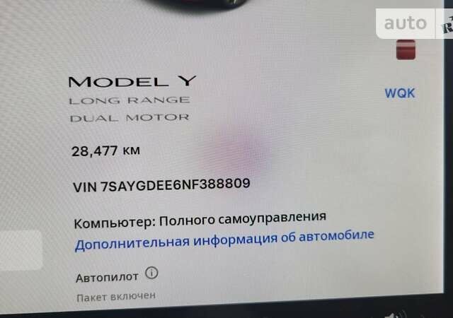Красный Тесла Model Y, объемом двигателя 0 л и пробегом 28 тыс. км за 37900 $, фото 13 на Automoto.ua