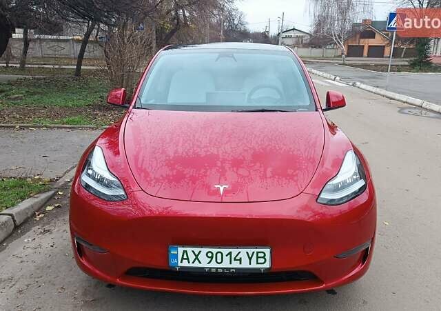 Красный Тесла Model Y, объемом двигателя 0 л и пробегом 51 тыс. км за 27500 $, фото 7 на Automoto.ua