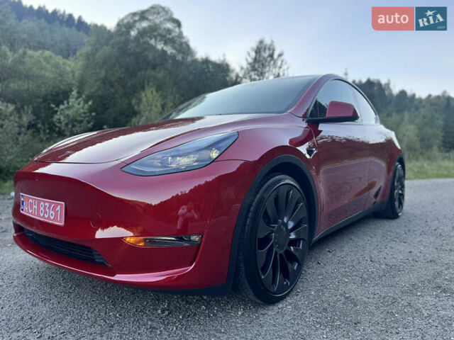Тесла Model Y 2022 в Львове на Automoto.ua Красный Тесла Model Y, объемом двигателя 0 л и пробегом 45 тыс. км за 30999 $, фото 10 на Automoto.ua