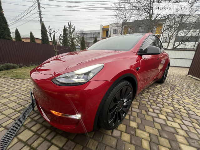 Красный Тесла Model Y, объемом двигателя 0 л и пробегом 17 тыс. км за 41500 $, фото 47 на Automoto.ua