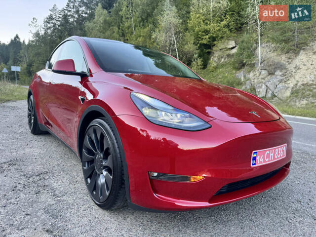 Красный Тесла Model Y, объемом двигателя 0 л и пробегом 40 тыс. км за 29999 $, фото 7 на Automoto.ua