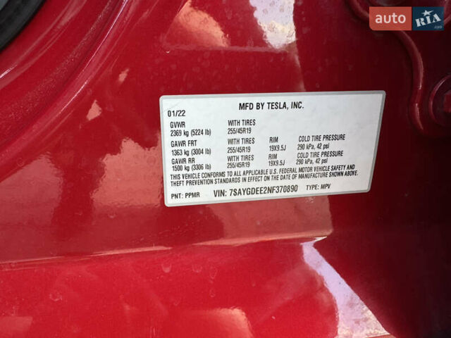 Красный Тесла Model Y, объемом двигателя 0 л и пробегом 71 тыс. км за 23500 $, фото 27 на Automoto.ua