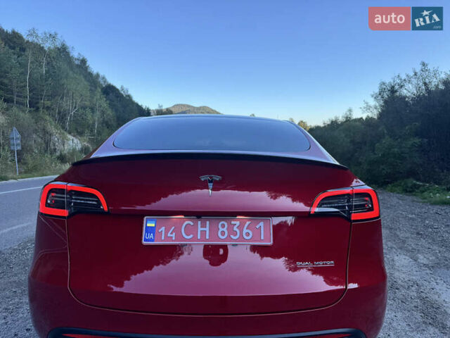 Тесла Model Y 2022 в Львове на Automoto.ua Красный Тесла Model Y, объемом двигателя 0 л и пробегом 45 тыс. км за 30999 $, фото 6 на Automoto.ua