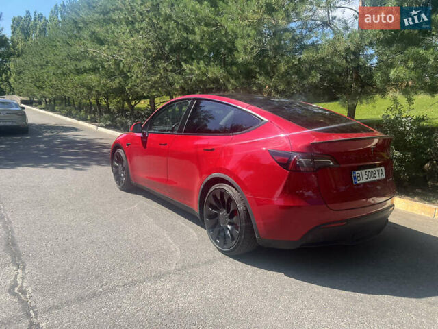 Красный Тесла Model Y, объемом двигателя 0 л и пробегом 2 тыс. км за 31000 $, фото 5 на Automoto.ua