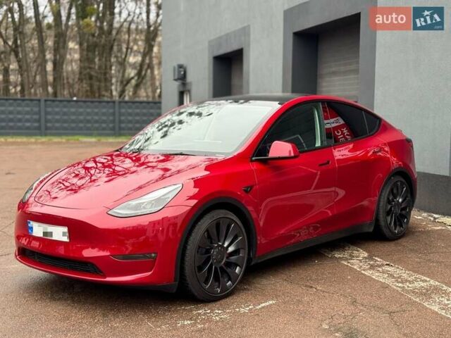 Красный Тесла Model Y, объемом двигателя 0 л и пробегом 15 тыс. км за 35000 $, фото 3 на Automoto.ua