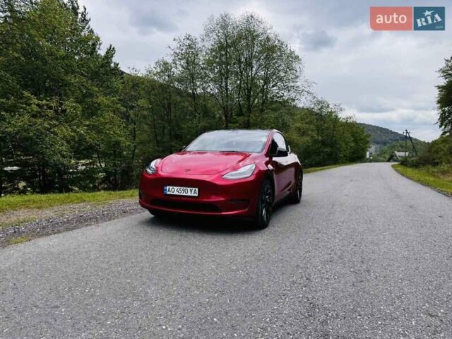 Красный Тесла Model Y, объемом двигателя 0 л и пробегом 53 тыс. км за 24800 $, фото 3 на Automoto.ua