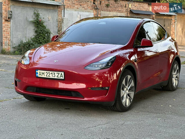 Красный Тесла Model Y, объемом двигателя 0 л и пробегом 39 тыс. км за 27700 $, фото 1 на Automoto.ua