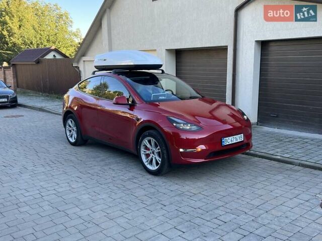Красный Тесла Model Y, объемом двигателя 0 л и пробегом 46 тыс. км за 28888 $, фото 4 на Automoto.ua