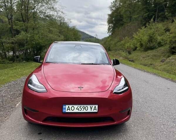 Красный Тесла Model Y, объемом двигателя 0 л и пробегом 53 тыс. км за 24800 $, фото 5 на Automoto.ua