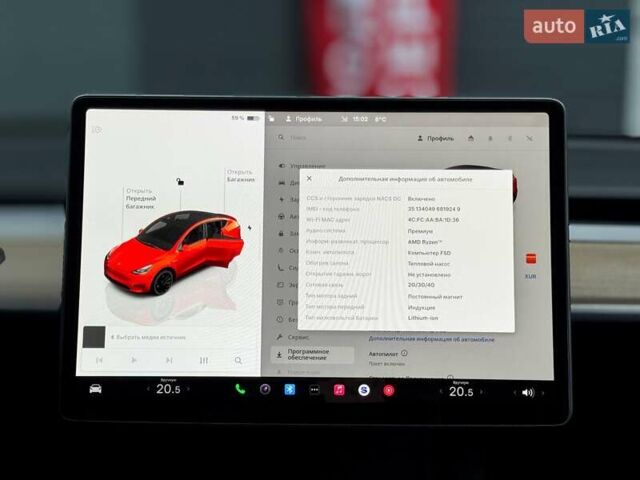 Красный Тесла Model Y, объемом двигателя 0 л и пробегом 15 тыс. км за 35000 $, фото 22 на Automoto.ua