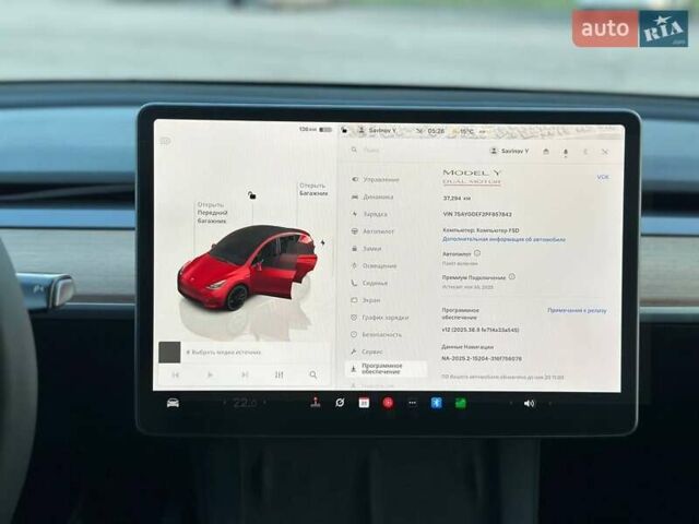 Червоний Тесла Model Y, об'ємом двигуна 0 л та пробігом 37 тис. км за 33500 $, фото 13 на Automoto.ua